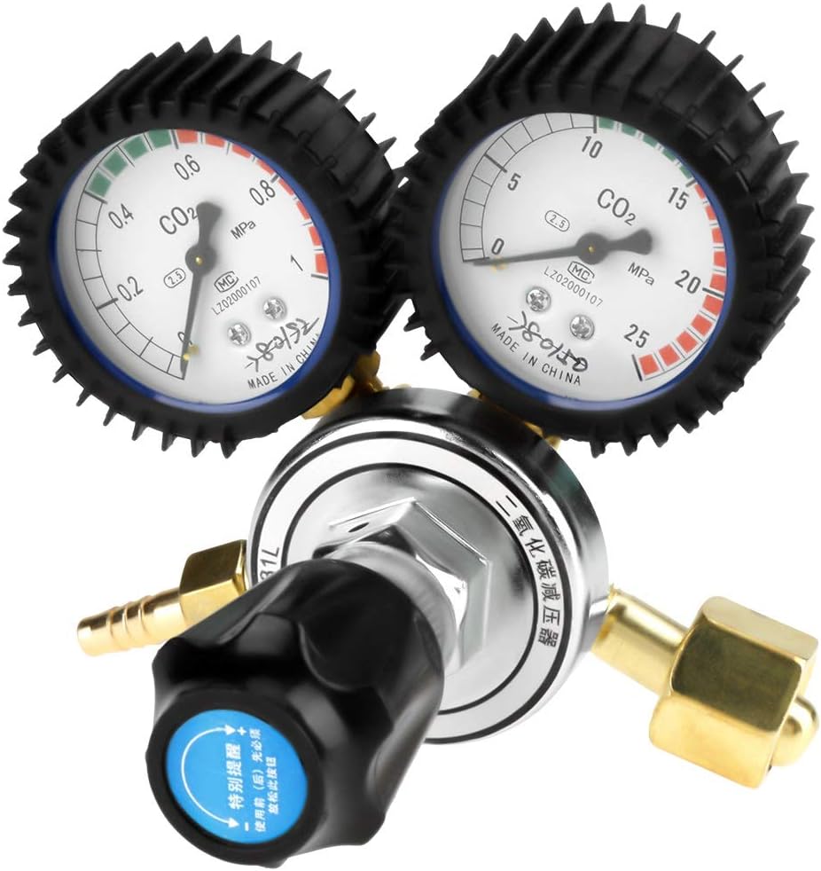 CO2 Regulator - keg Regulator,CO2 Gas Bottle Regulator Carbon Dioxide Welding Pressure Reducer