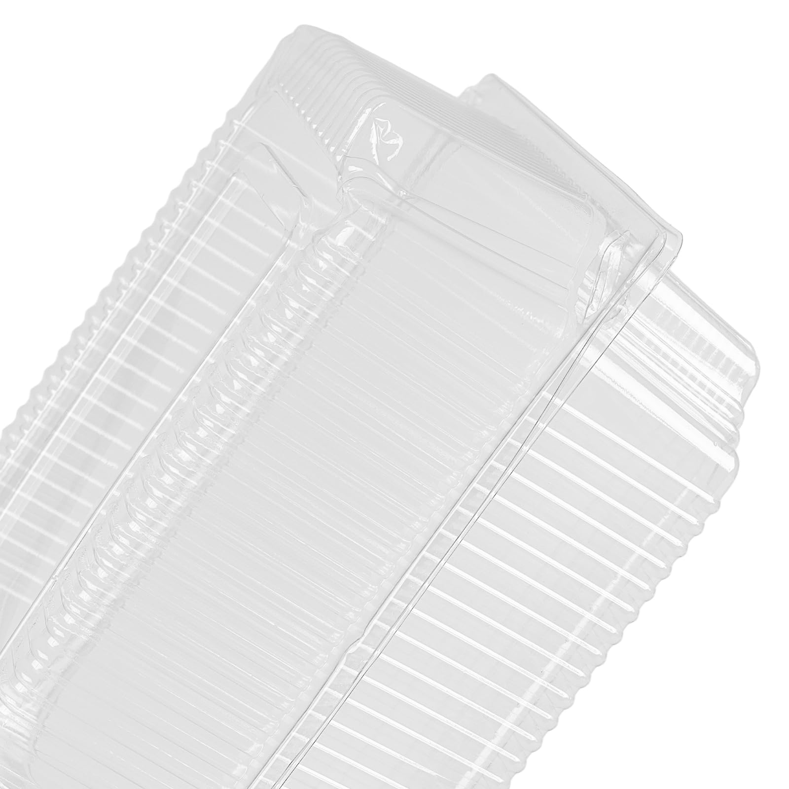 KEILEOHO Przezroczyste pude?ka na babeczki, 150 sztuk, 18,5 x 12 x 9,5 cm, tworzywo sztuczne PET