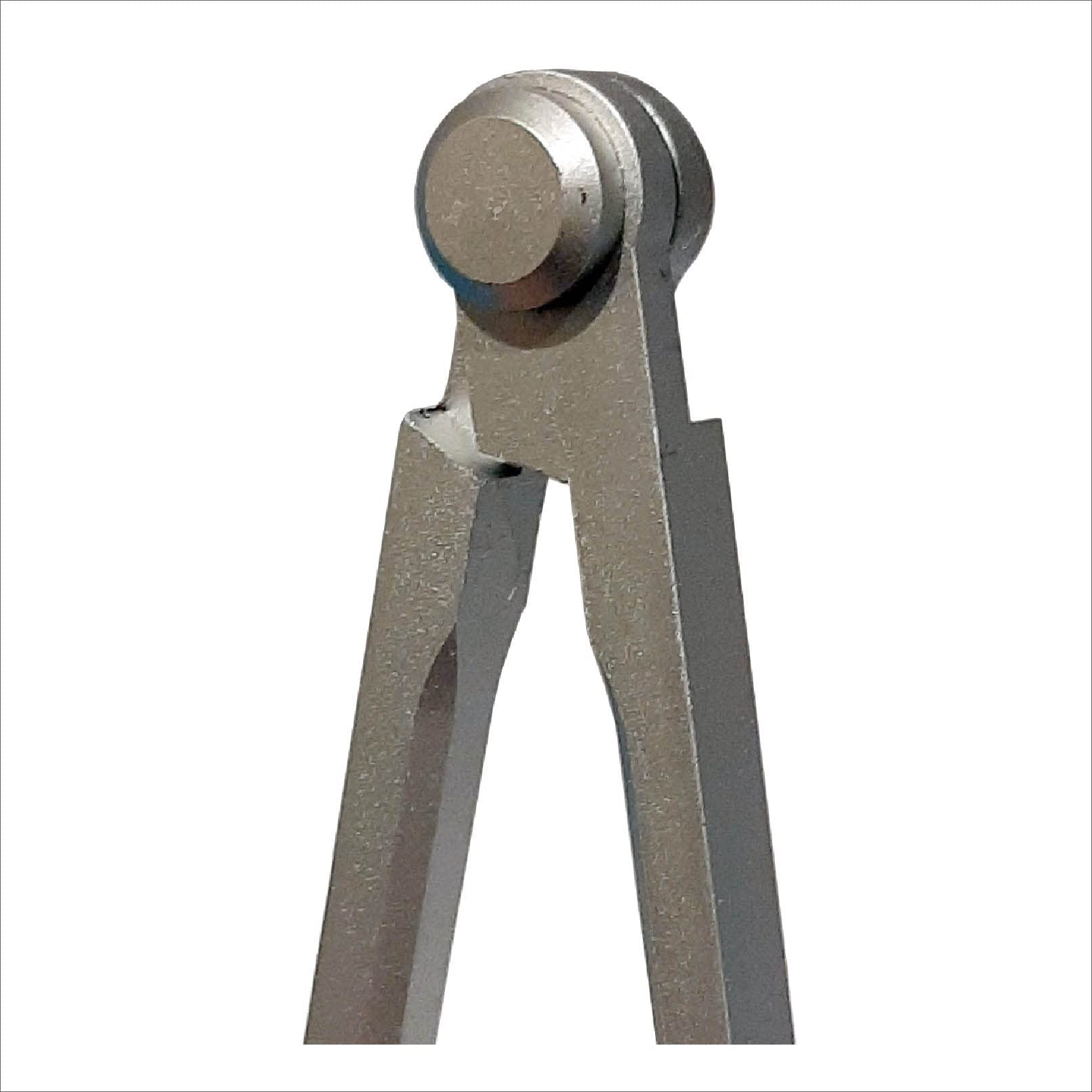 Il Frangente NF/30 - Compás náutico de Metal Satinado con Puntas fijas, 18 cm