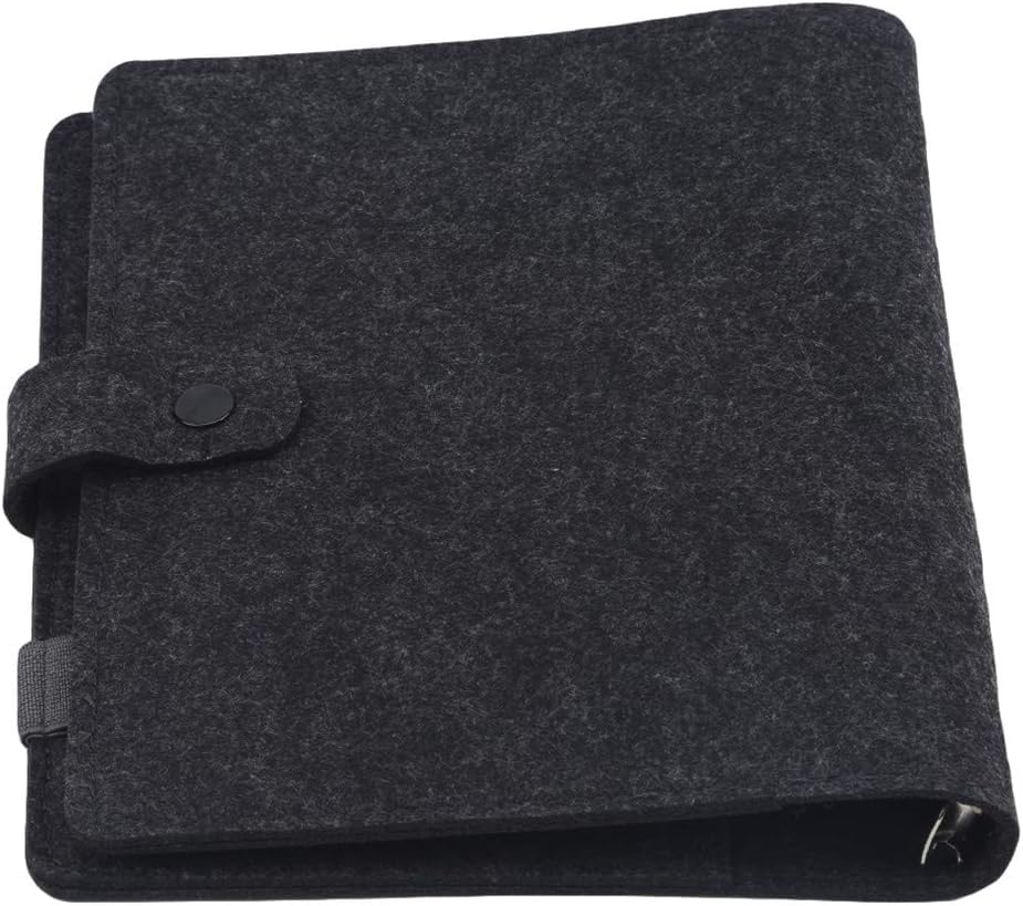 A5 A6 Felt Notebook Shell Notebook Inner Page Ring Binder Notebook Accessories(Dark Gray A5) Nice Processing