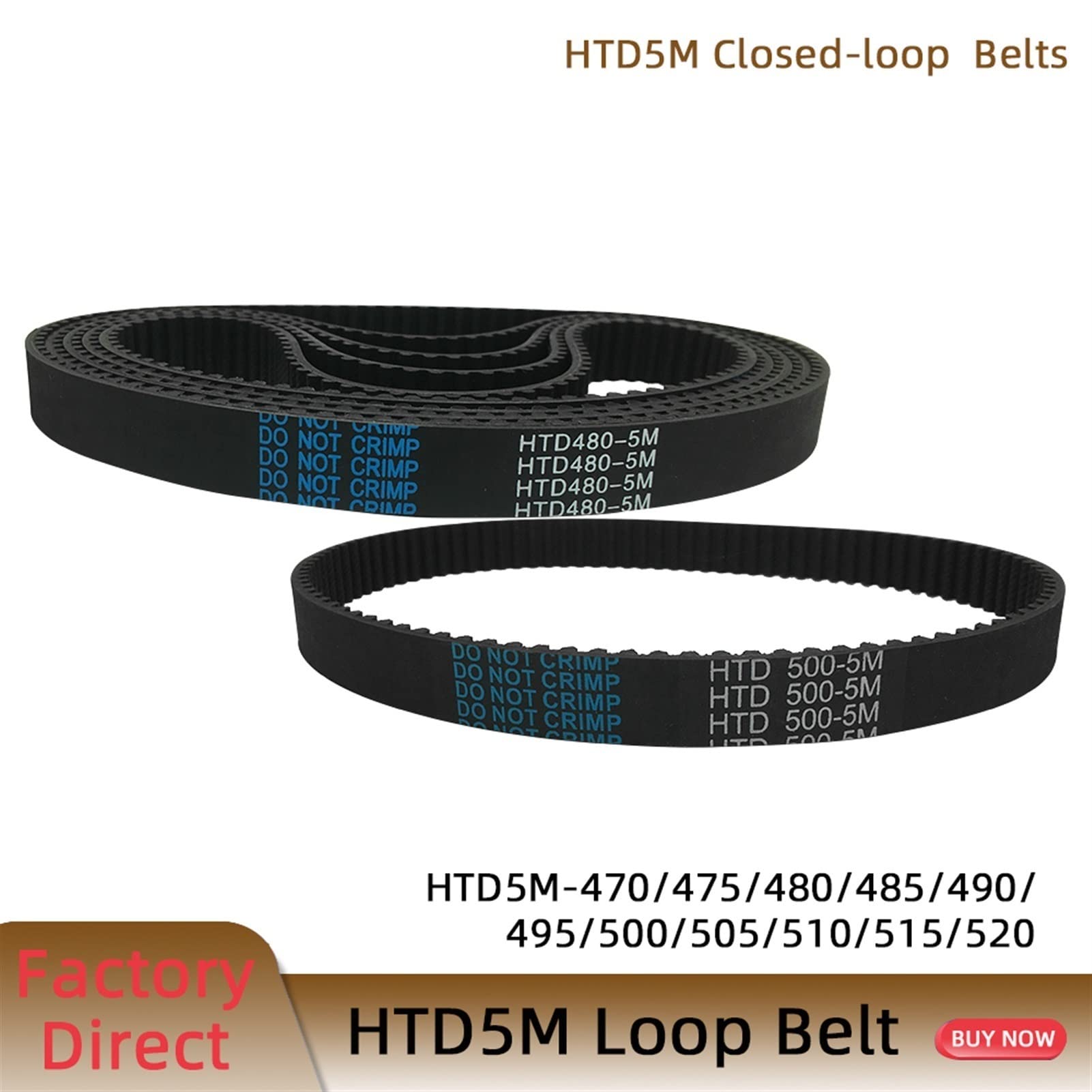 1 stuk HTD 5M synchrone distributieriem - open polyurethaan riem for 3D