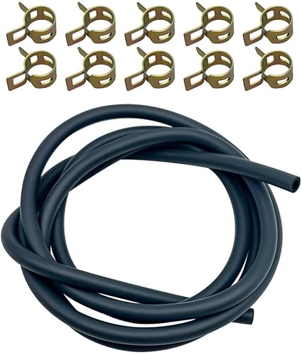 Juego de manguera de línea de combustible de 14 con 10 abrazaderas de combustible