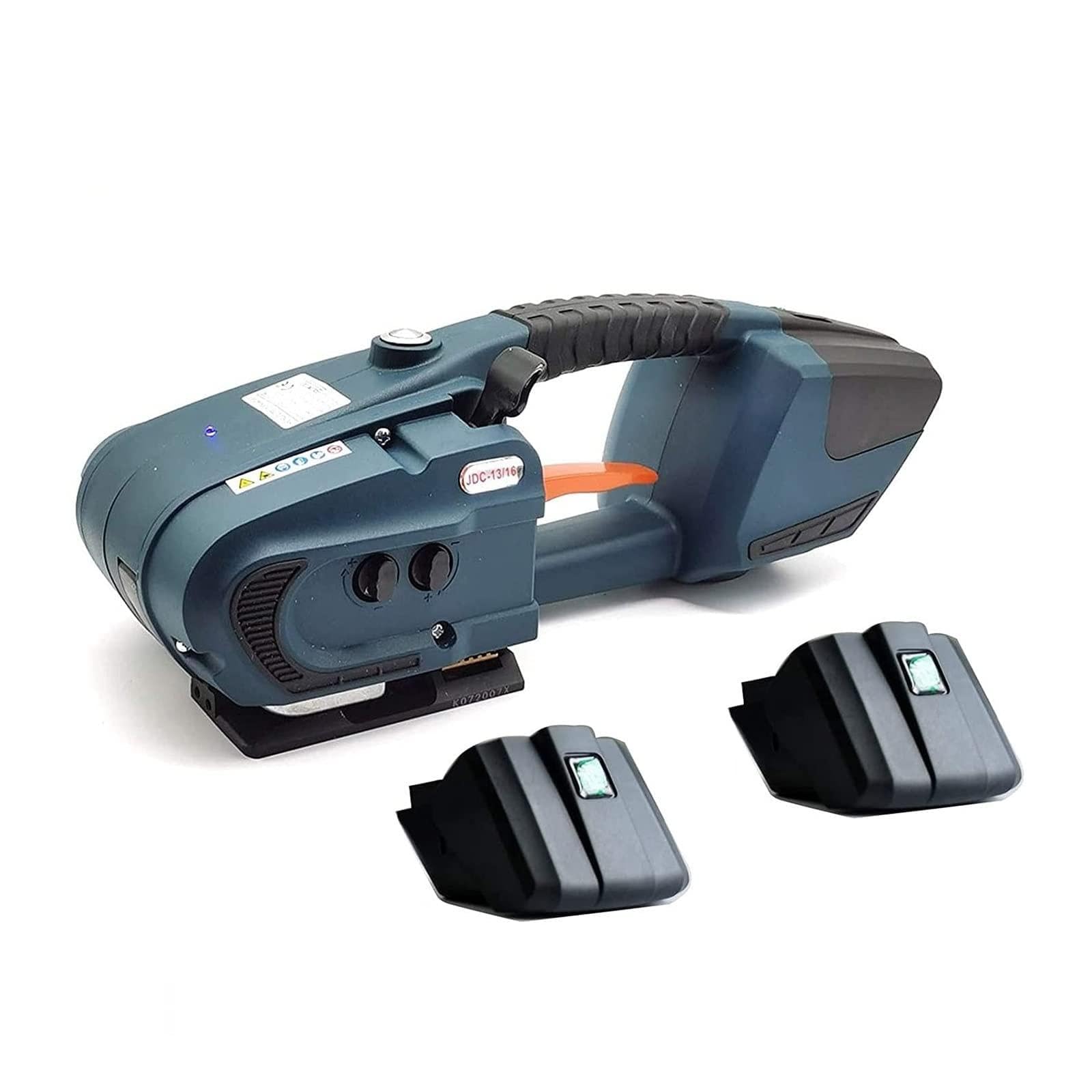 JDC 16 Automatic Strapping Tool for 1/2-5/8 Inch Wide PP/PET, Rechargeable Battery Powered Packaging Strapping Machine