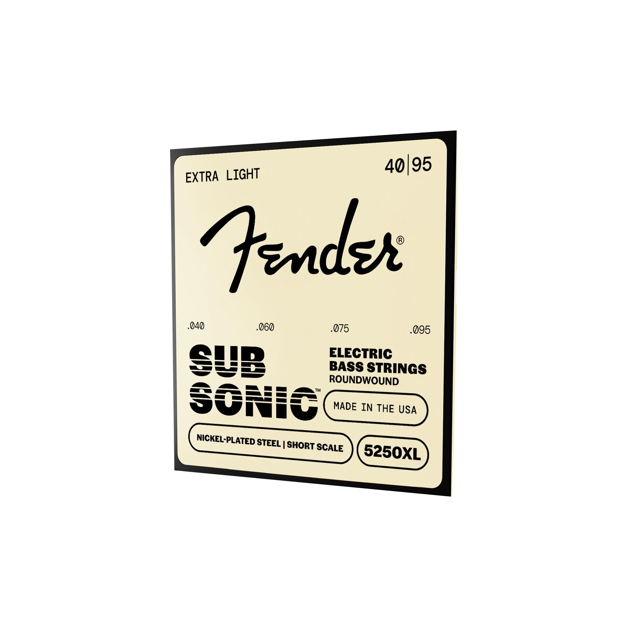 Fender® »SUPER 5250XL - SHORT SCALE BASS STRINGS« Corde per Bass - Nickel Plated Steel - 040/095