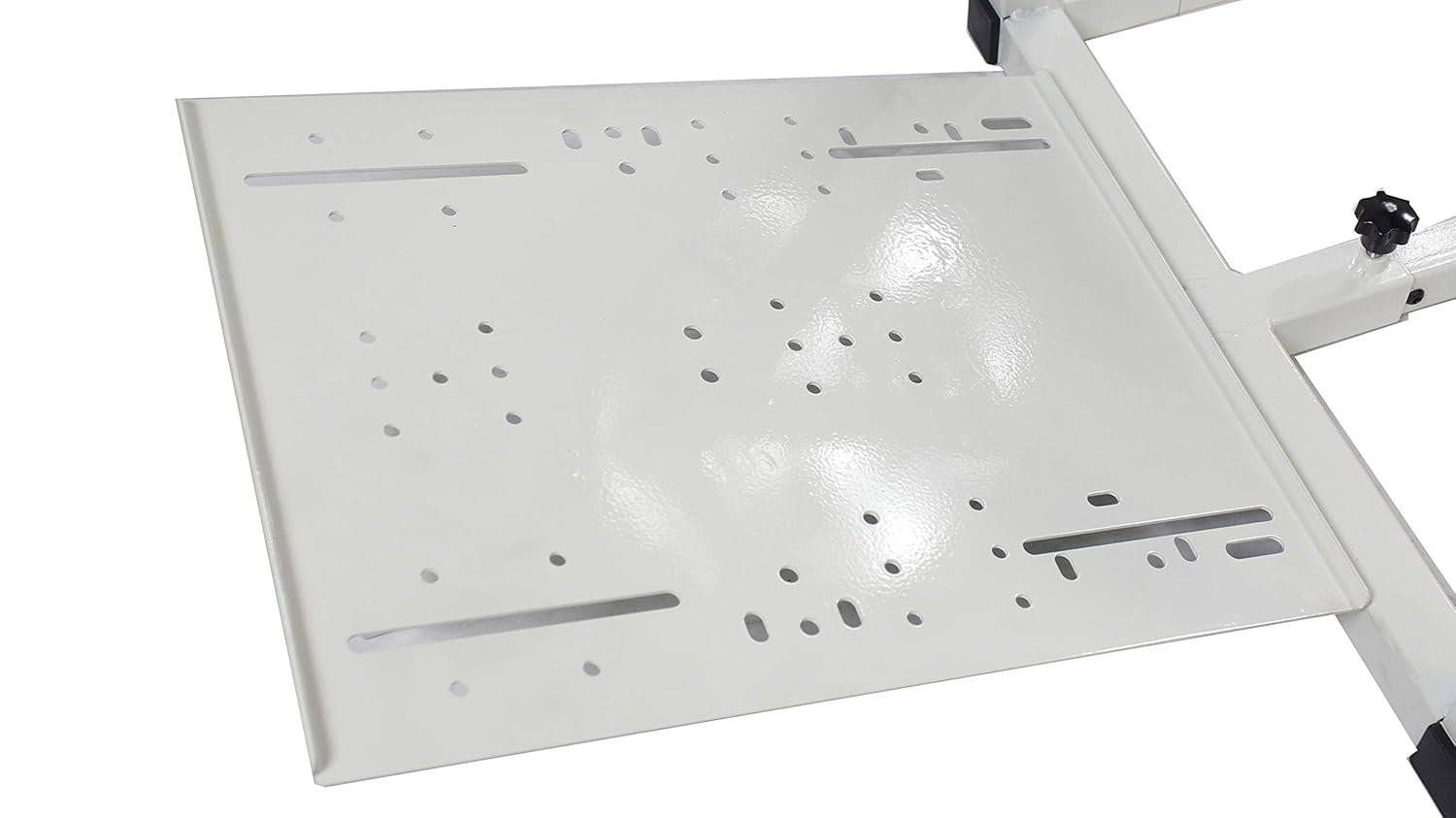 GTR Simulator GTA Model White Frame with Adjustable Blue White Leatherette Racing Seat Racing Driving Gaming Simulator Cockpit Chair