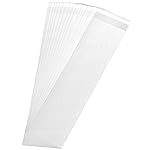 100 pcs Clear 3 x 11 Long Self Seal Cello Cellophane Bags Resealable Poly Bags 2.8 mils for Bakery Cookies Candles Christmas Halloween Party Decorative Pretzel Sticks
