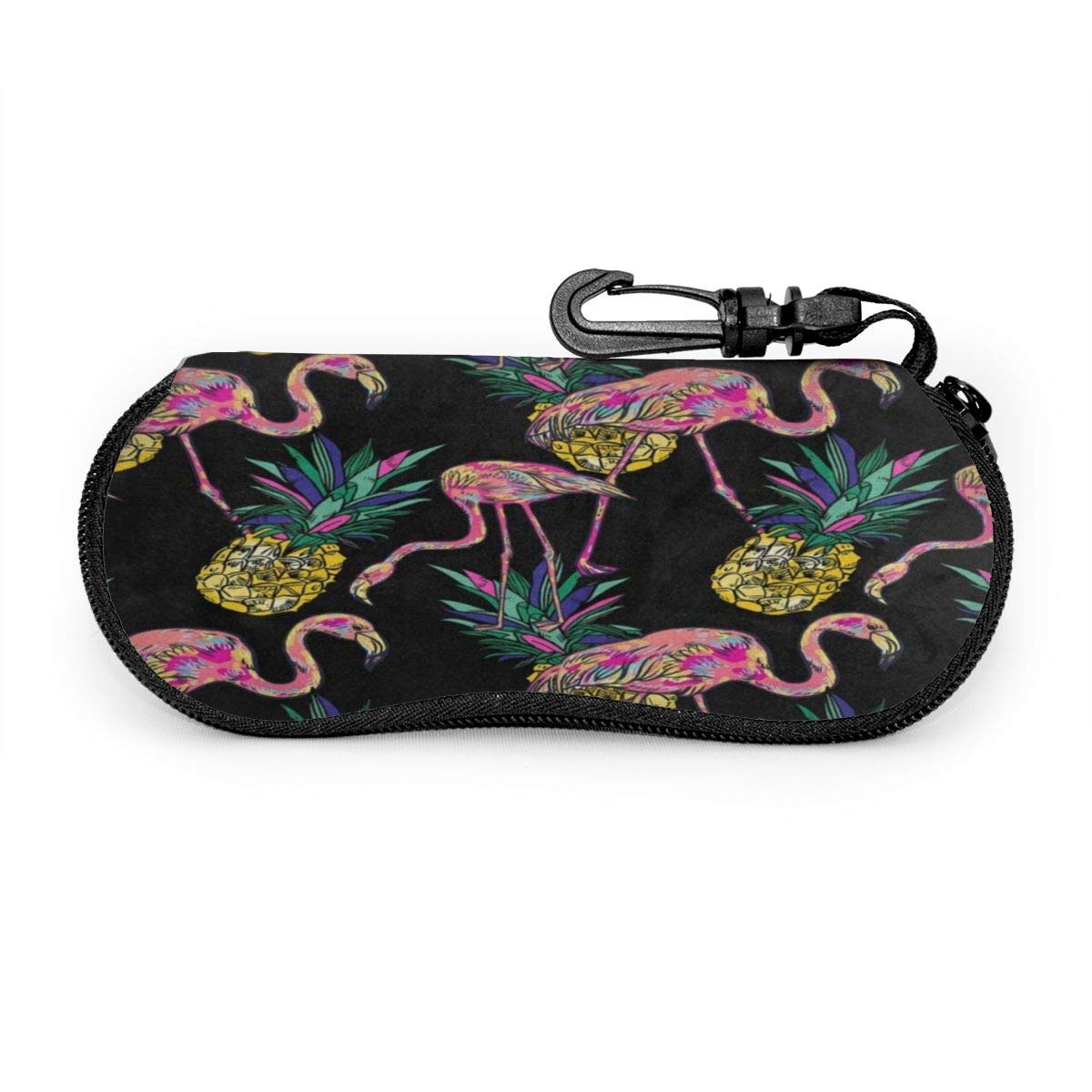 Sunglasses Case for Women Men Sunflower Field Under The Setting Sun Personalized Portable Eyeglass Case Pouch