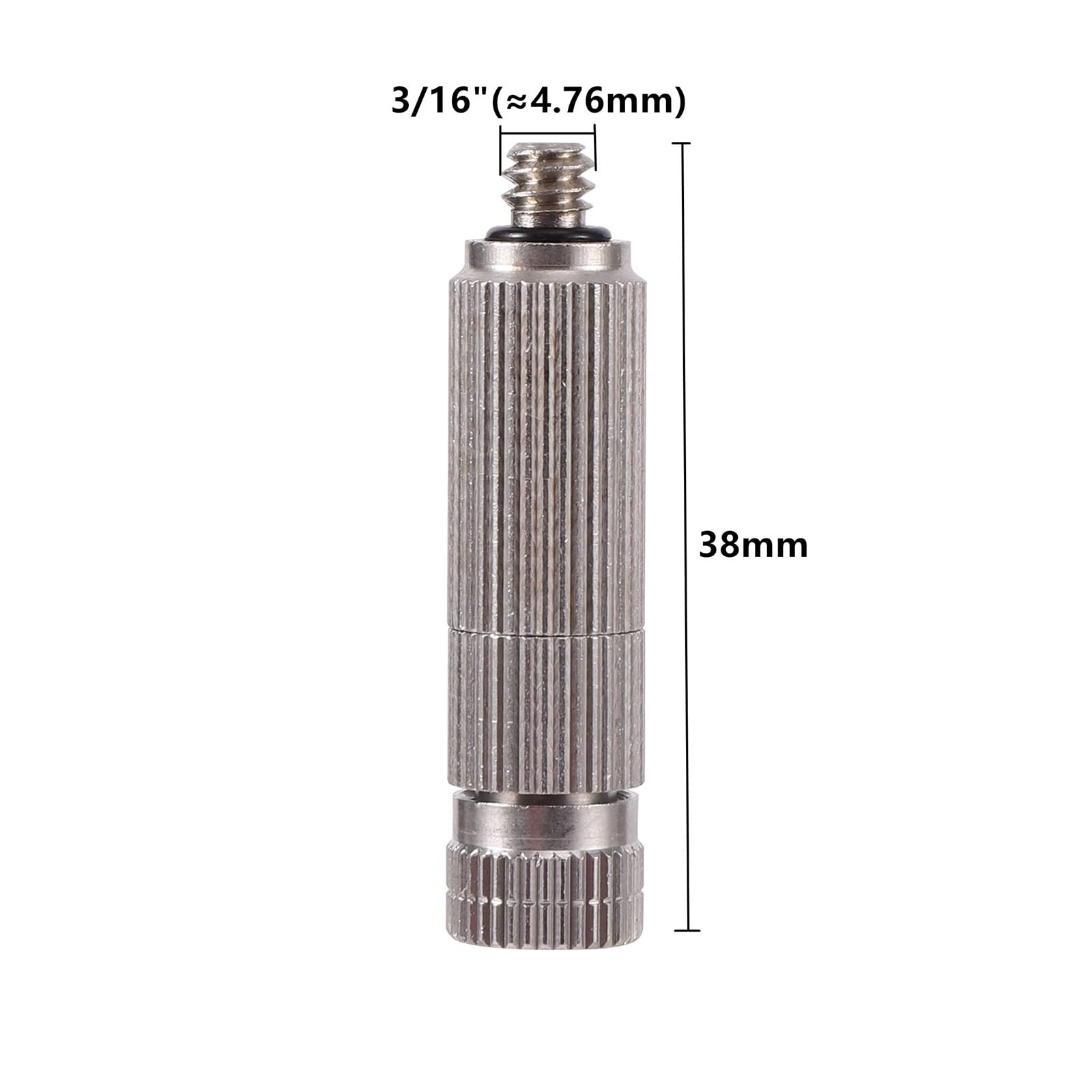 Gartengeräte 3/16" Sprühdüse Edelstahl Hochdruck-Nebeldüse Bewässerung Kühlung Befeuchtung Landschaftsbau Sprühgerät Bewässerungsausrüstung (Farbe: 0,3 mm)