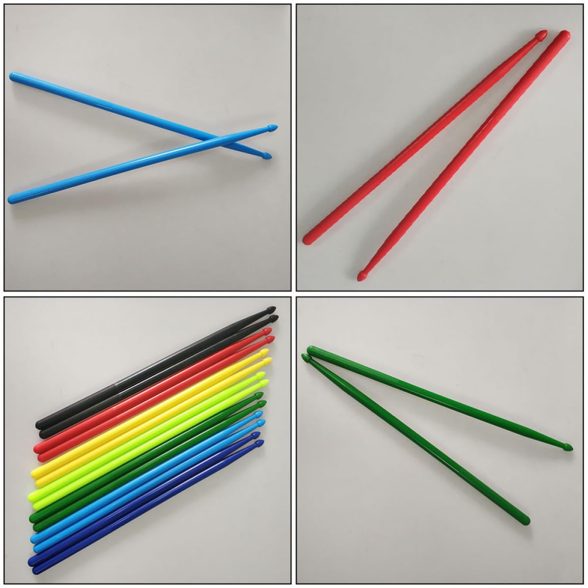 Générique 7 Paires de Baguettes de Batterie en Nylon Léger Antidérapant 5a Création de Son 3d pour Étudiants et Amateurs Adaptées la Maison aux Cours