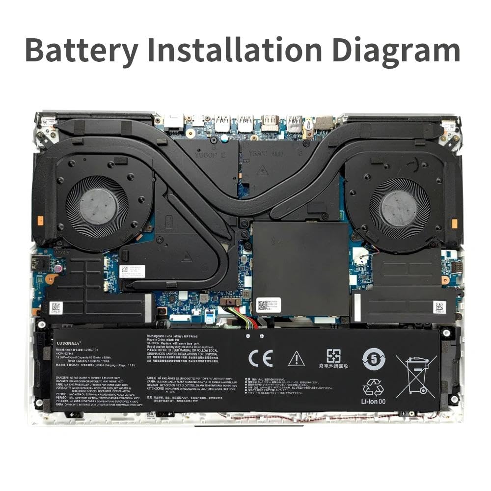 L20C4PC1 L20M4PC1 bateria do laptopa Lenovo Legion 5 Pro-16ACH6 5-15ITH6H 82JH 7-16ITHg6 5-17ITH6H 82JM L20C4PC2 L20M4PC0 L20M4PC2 15.3 6V 5215550 mAh/80 Wh