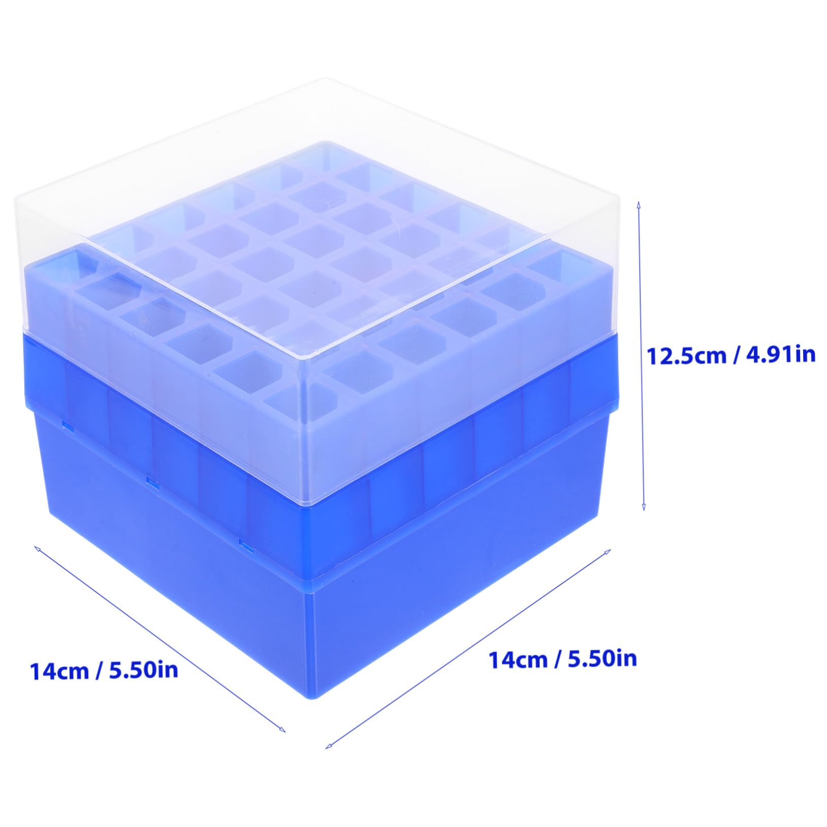LAPYAPPE 36Holes Sampling Tube Storage Box Test Tube Holder for Chemistry Case for Test Tubes for Lab Clinical and Educational Use