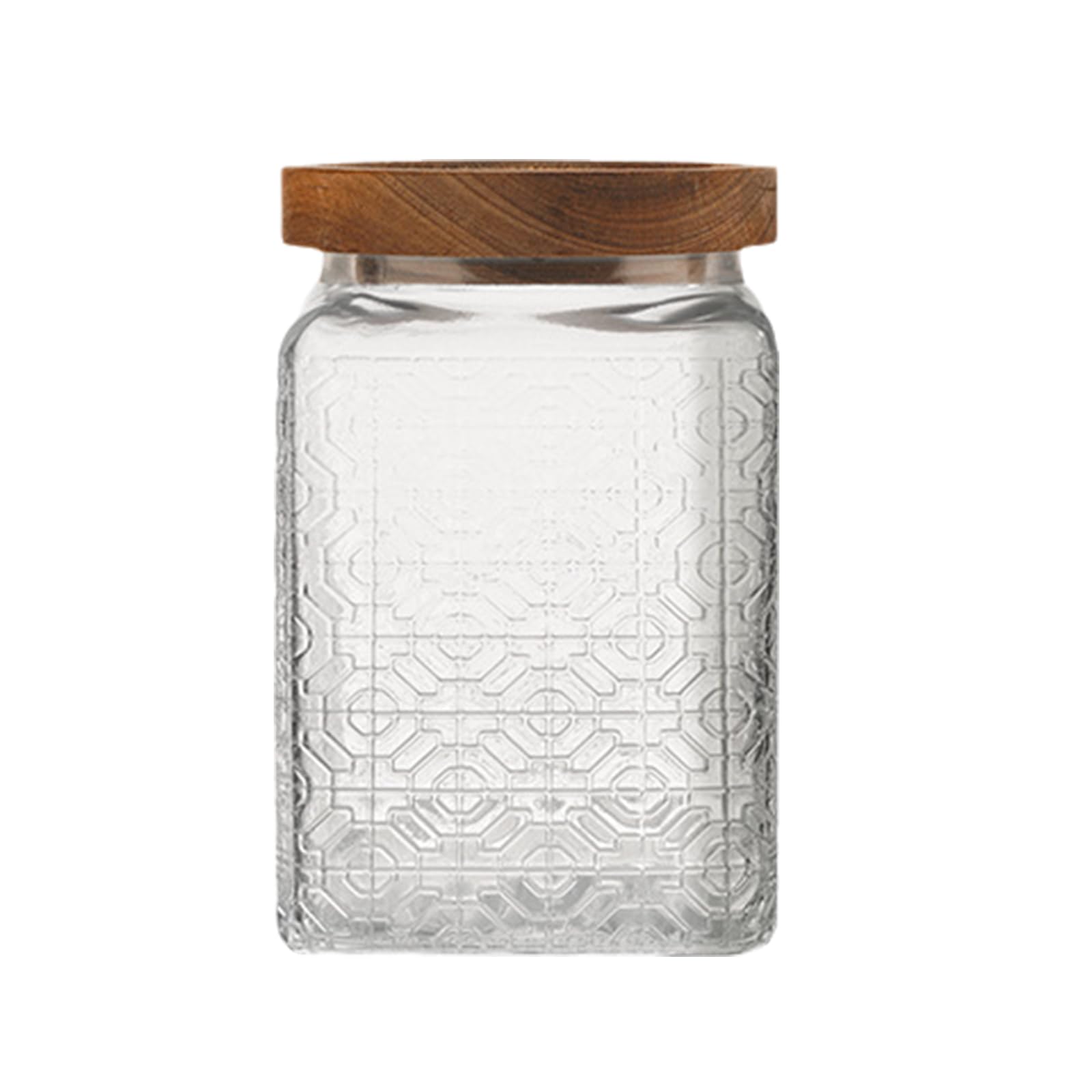 YROHGKPN Practical Glass Storage Solution Canister Space Saving Glass Storage Canister for Snacks Grains and Bathroom Essential Home Organization Jar
