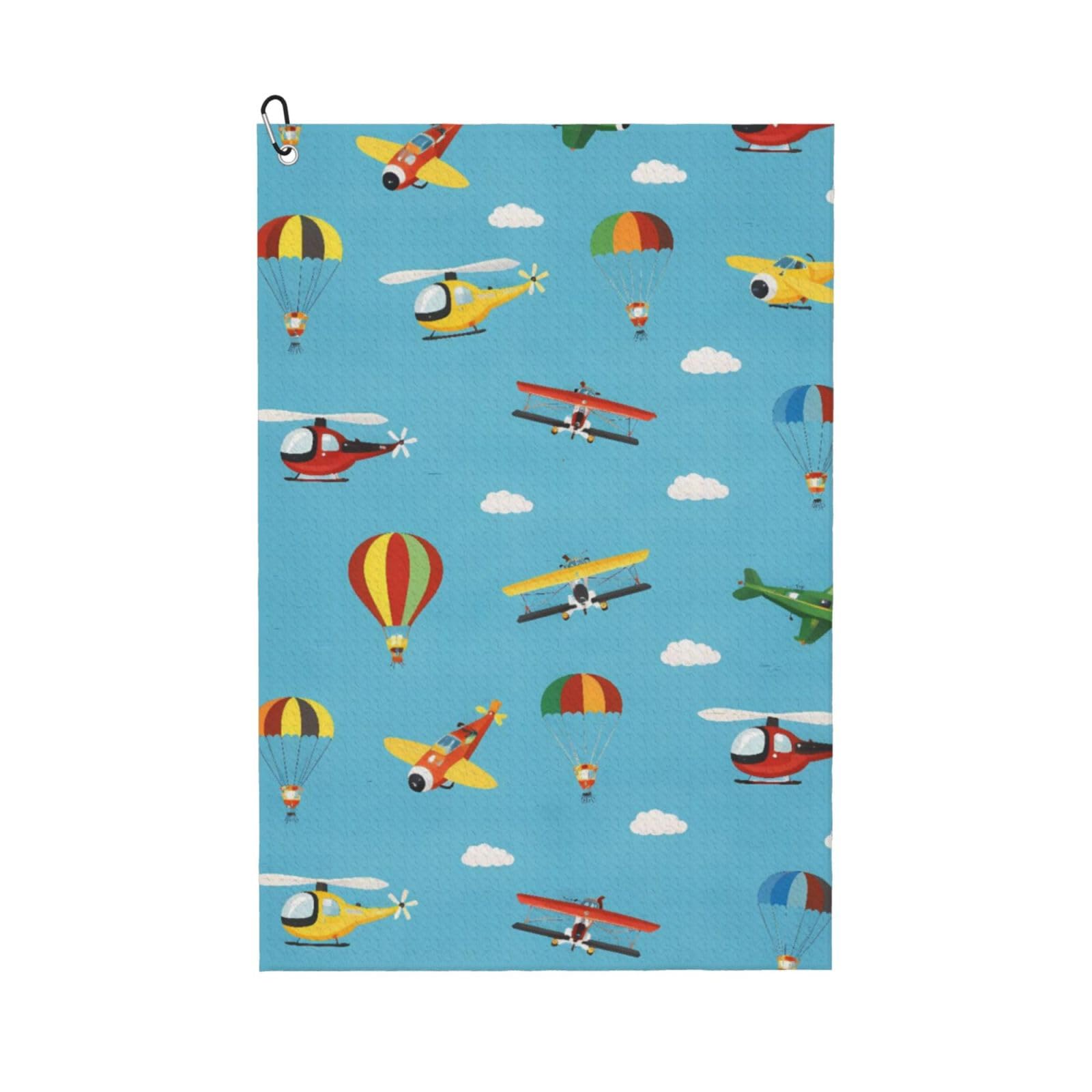 BSDFGSDD Blue Sky Cartoon Airplane Golf Towel 24 x 16 inches