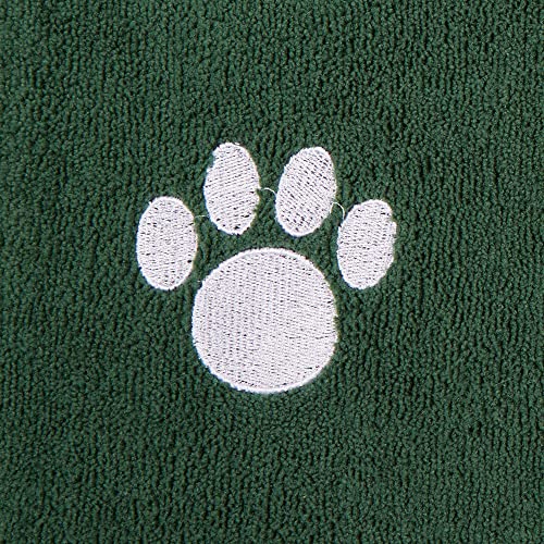 Image of Bone Dry Pet Grooming Towel Collection Absorbent Microfiber X-Large, 41x23.5 inch, Embroidered Hunter Green