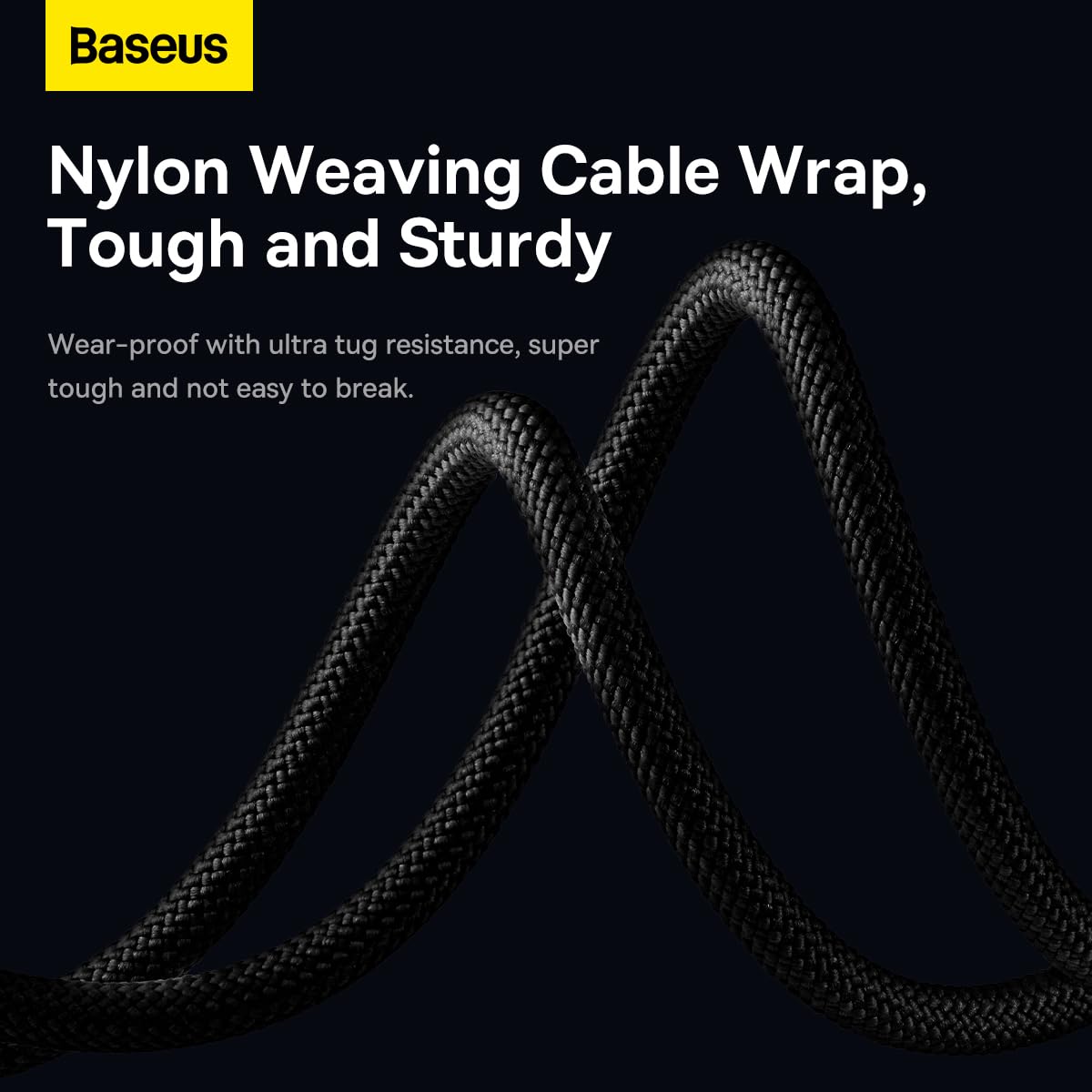 BASEUS StarSpeed 1-for-3 High-speed USB data cable to M+L+C 3.5A 1.2m Black