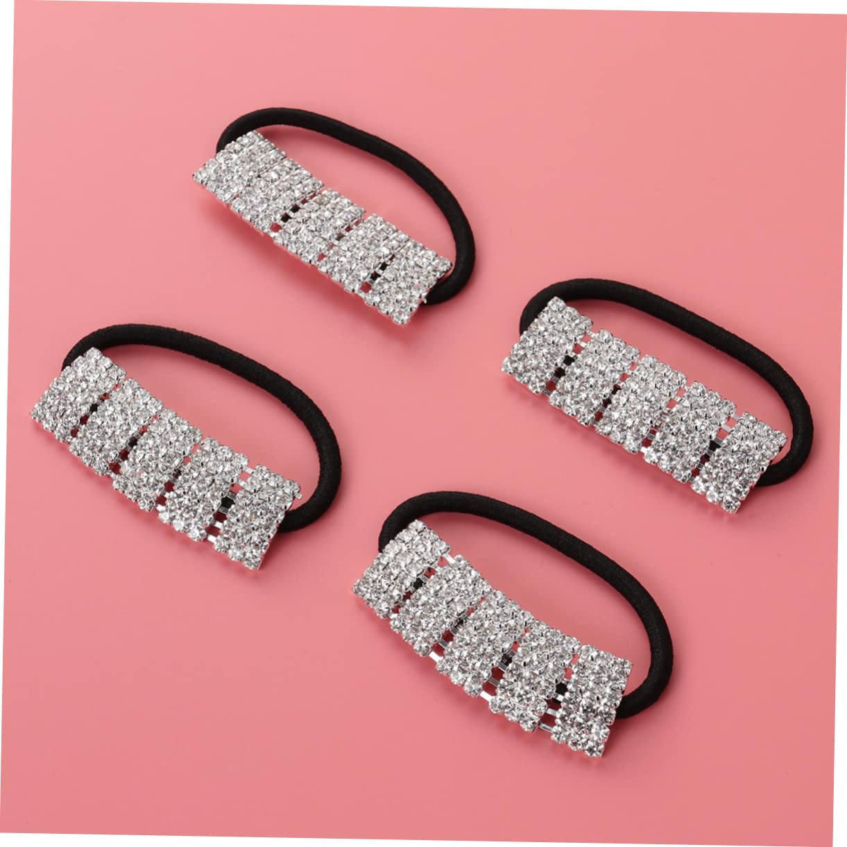 Housoutil 12stücke Strass Haargummis Für Frauen Elastische Creaseless Ponytail Mit Funkelnden Kristallen Haaraccessoires Für Mädchen Und Damen