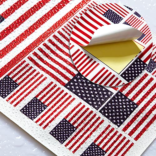Image of CANTENDO 3Pack U.S Flag Decal - U.S Flags Reflective Vinyl Car Stickers - for Car Window Bumper Waterproof Sticker (12 x 8.5 Inch)