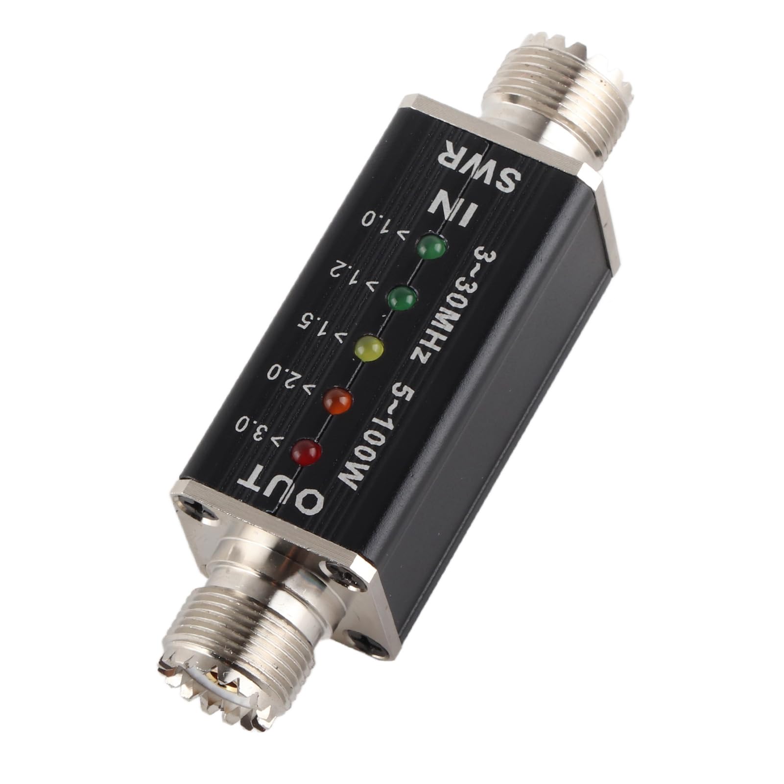 Medidor De Onda Estacionaria Portátil 10 A 50 W Con Indicador LED Mini Medidor SWR Para Antena De Radio Onda Corta