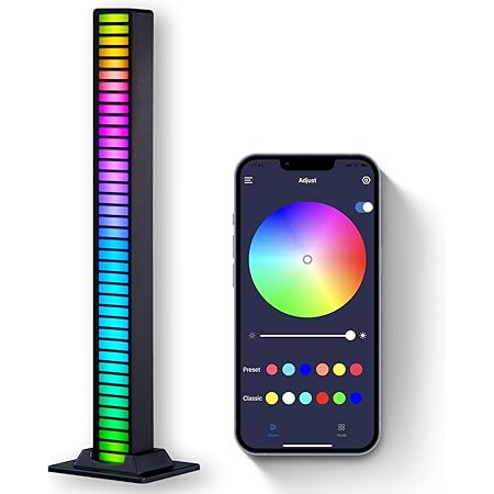 Amazon Co Jp Ledライトバー Rgb 雰囲気ライト App制御 テレビバックライト ゲーミングライトバー 音楽同期 テーブルランプ 充電式 イルミネーション クリスマス飾り 自宅 ゲーム Tv Pc 車 パーティー用 D09 ホーム キッチン