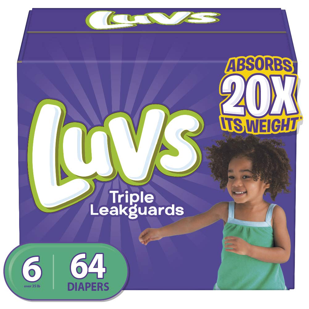Luvs Diapers Size 6, 64 count - Disposable Diapers