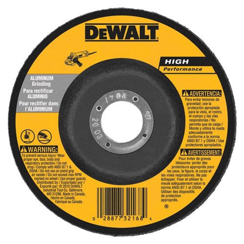 Meule DeWALT Dw8477 22,9 cm pour ébarbage performant de l'aluminium avec moyeu déporté T27