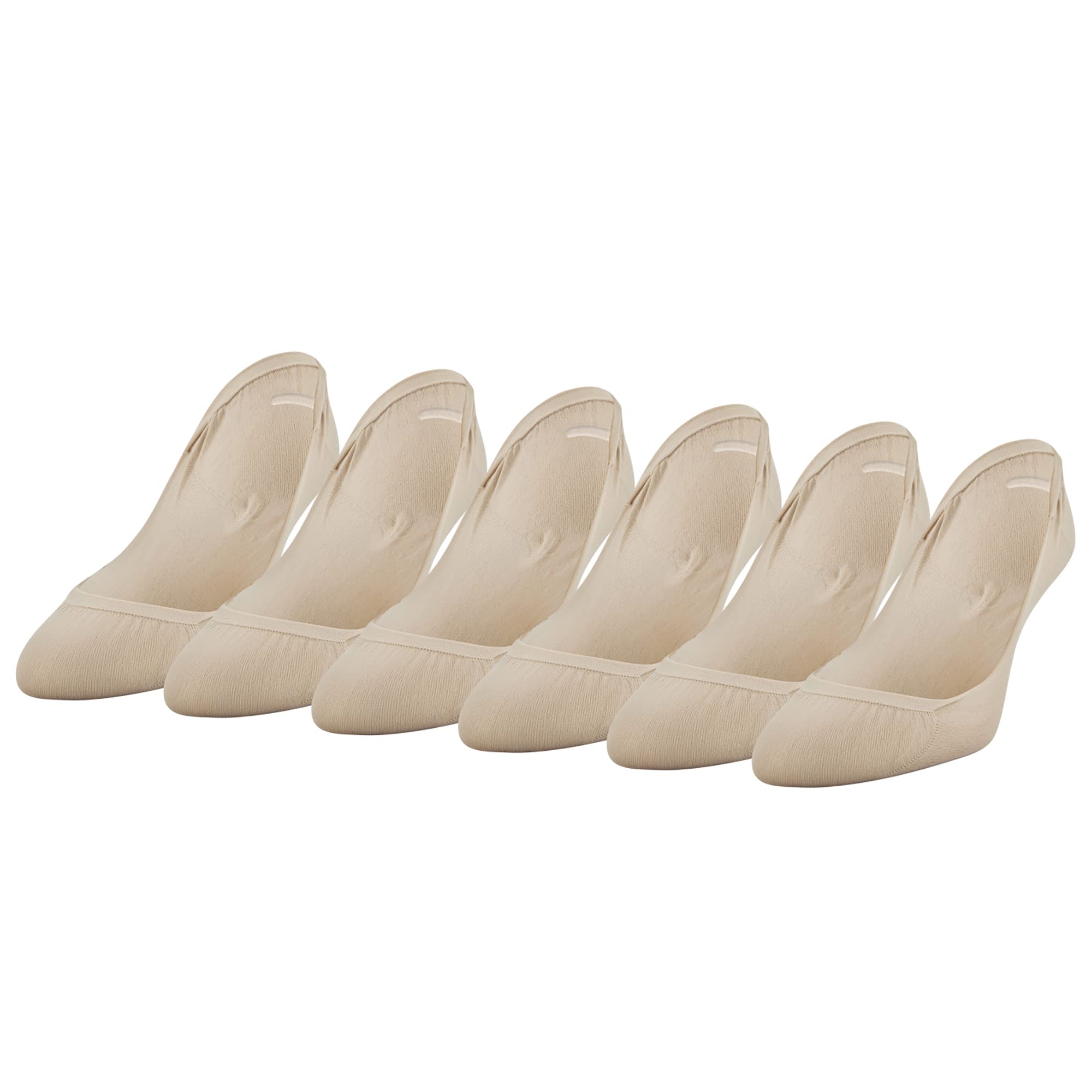 Peds Women's Tactel Ballerina Super Low Cut No Show Socks Tactel Ballerina Super Low Cut No Show Socks (pack of 6)