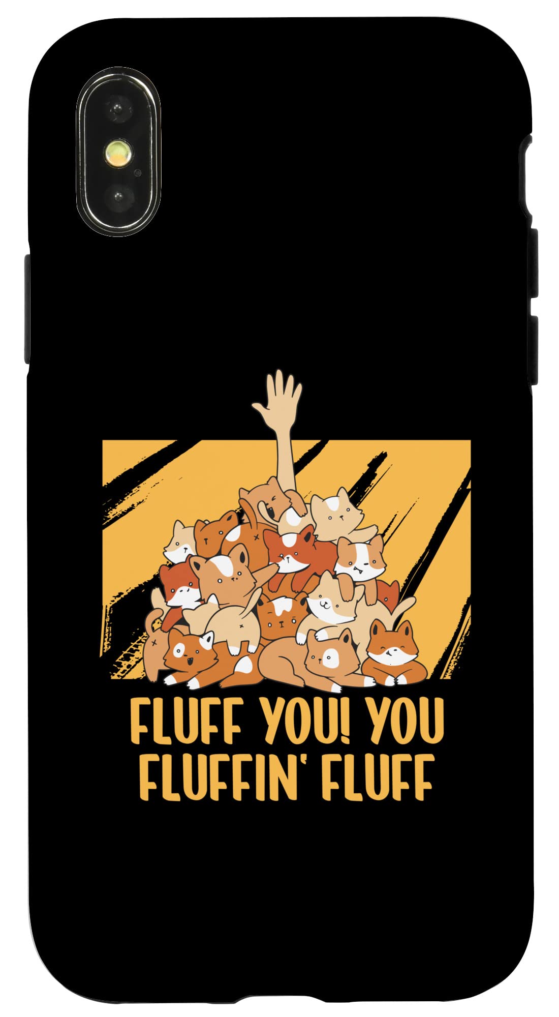 iPhone X/XS You Fluffun Fluff Cat Lover Animal Meme Kitten Animal Pun Case