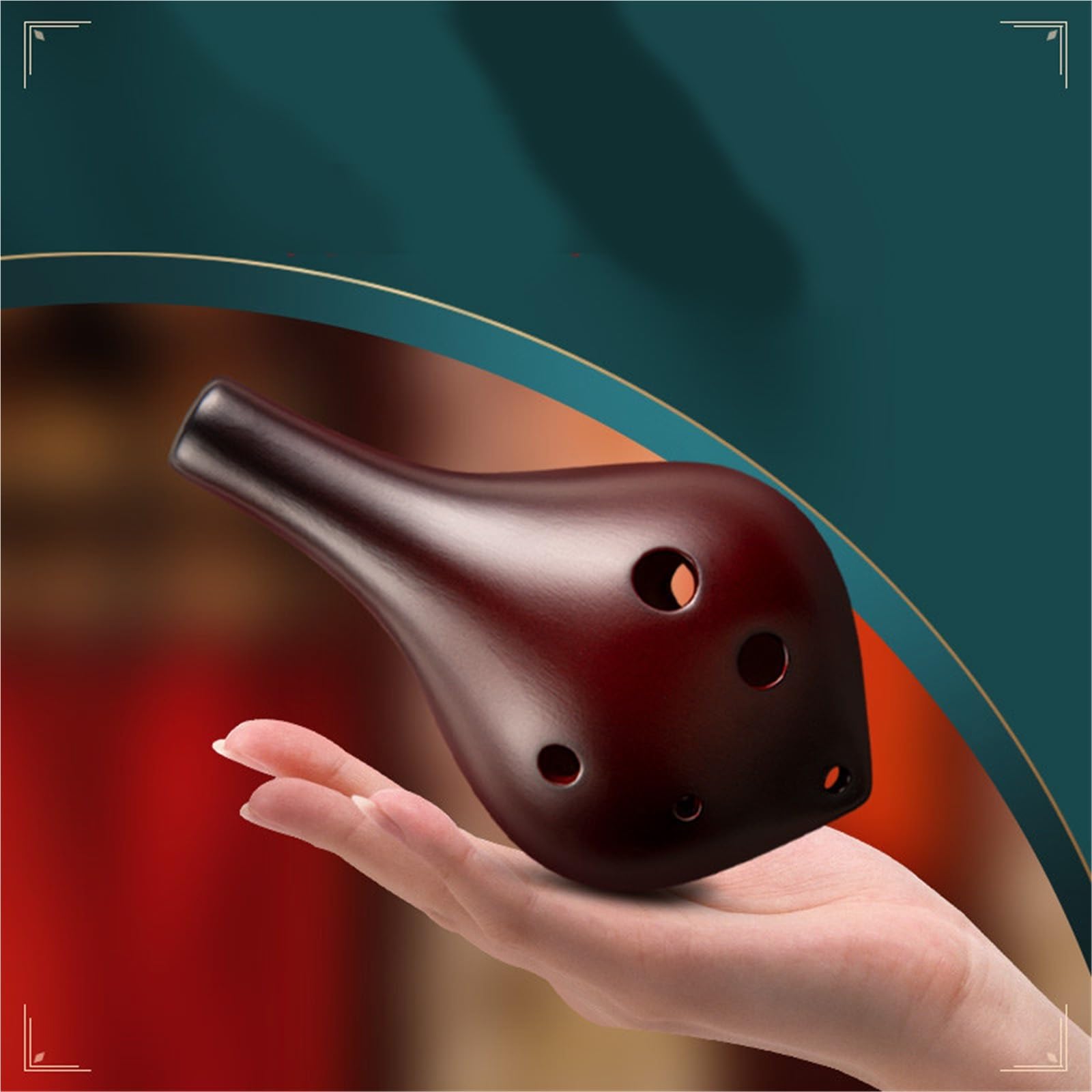 Ocarina Strumento Per Principianti Ocarina Alto C In Ceramica Affumicata A 6 Fori