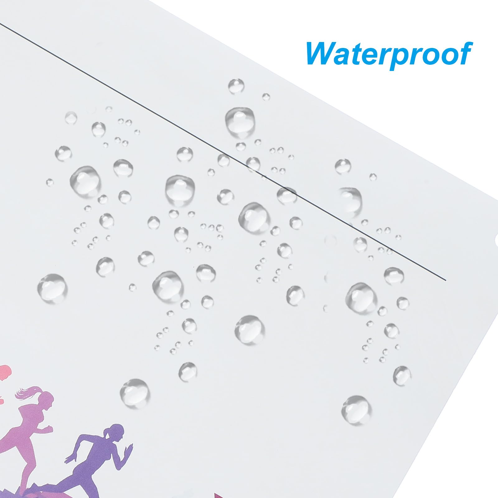 PATIKIL Reißfeste Laufnummern 19 * 15cm Tyvek-Startnummer Rennlätzchen, 100 Stück Lätzchen Leeres Medaillen wasserdichte Wettkampfnummern mit Sicherheitsnadeln für Marathon Sportwettkämpfe