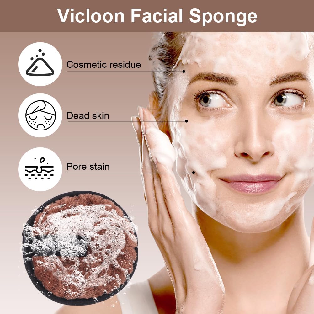 Vicloon Set Pennelli Make up,Kit di 40 strumenti per il trucco di 20 pennelli da trucco e spugne per il trucco,strumenti per il trucco,fasce capelli 2 braccialetti,per fondotinta,palpebra,cipria
