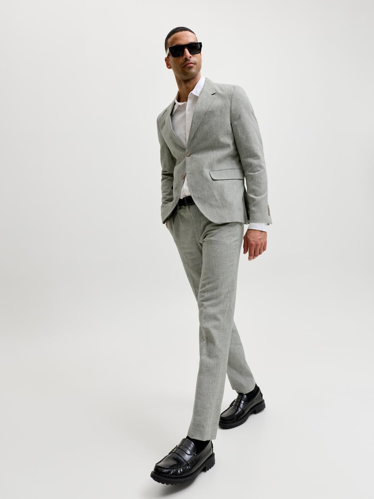 JACK & JONES Jprmartin Summer Suit Linen Blendno06 Jprmartin Blendno06 - Tuta Estiva Linen Uomo (Pacco da 1)