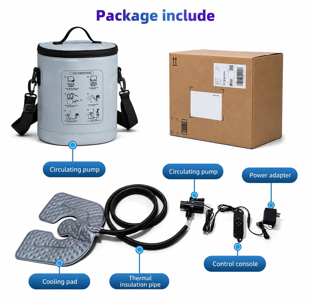 Ice Machine for Knee Pain - Portable Cold Therapy -8