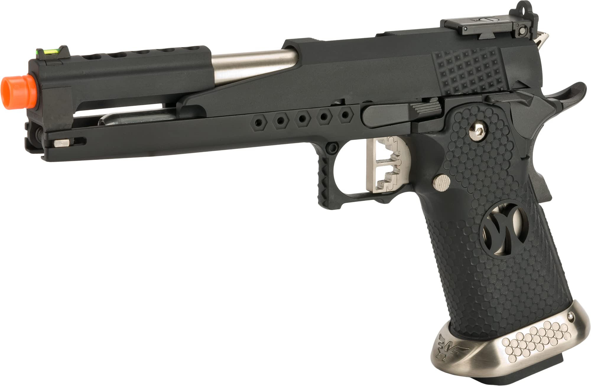 Evike Airsoft - AW Custom HX22 Gold Standard IPSC Gas Blowback Airsoft Pistol (Color: Black)