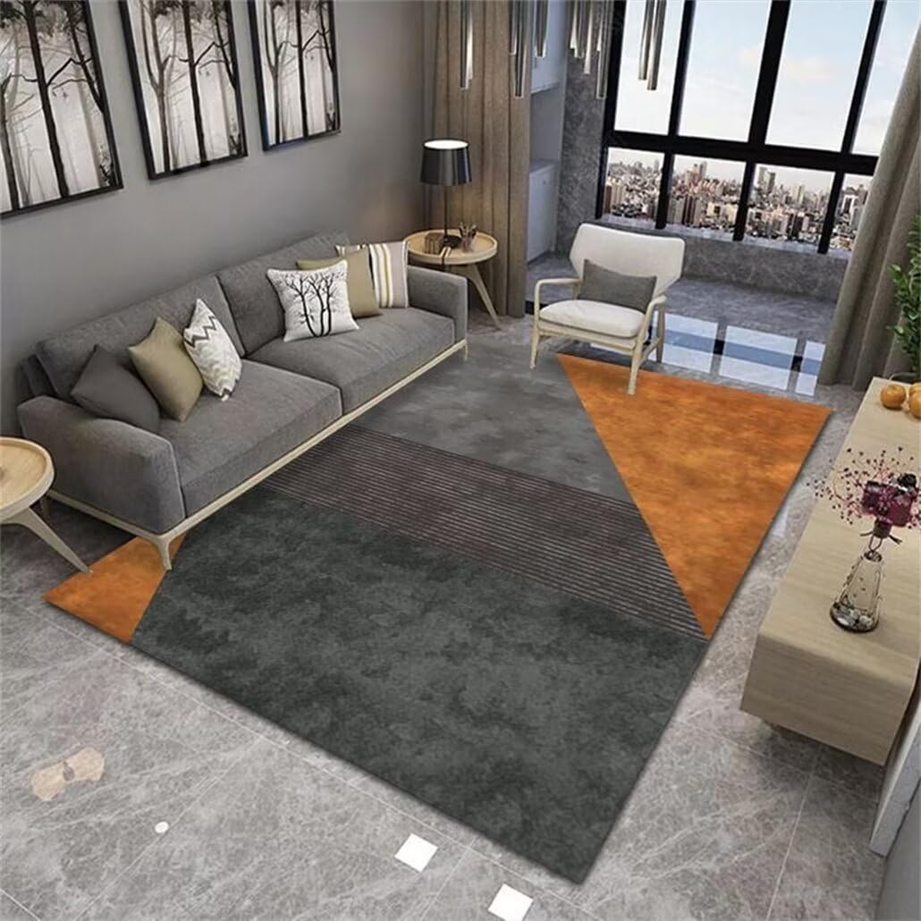 Tapis ville enfant orange et gris pour créer un espace de jeu unique