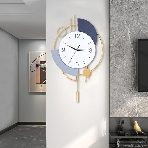 Miniatura 13 de Relojes de pared decorativos con péndulo, cuarzo de calidad silenciosa, funciona con pilas, reloj de pared grande para sala de estar, cocina, hogar,
