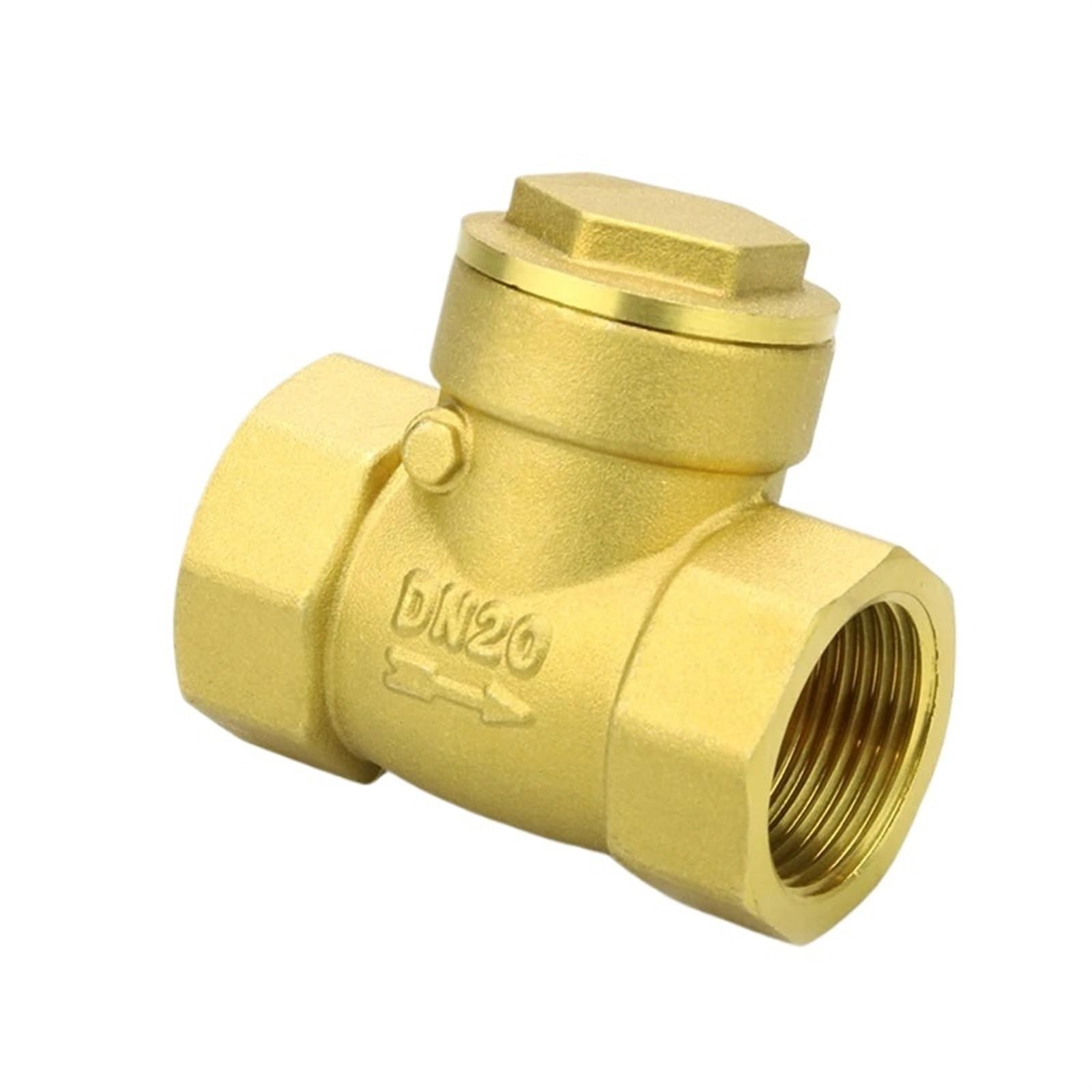 Valve Anti-Retour Horizontale en Fil de Laiton, 1/2 "3/4" 1 "2", clapet Anti-Retour à Filetage Femelle en Laiton(1")