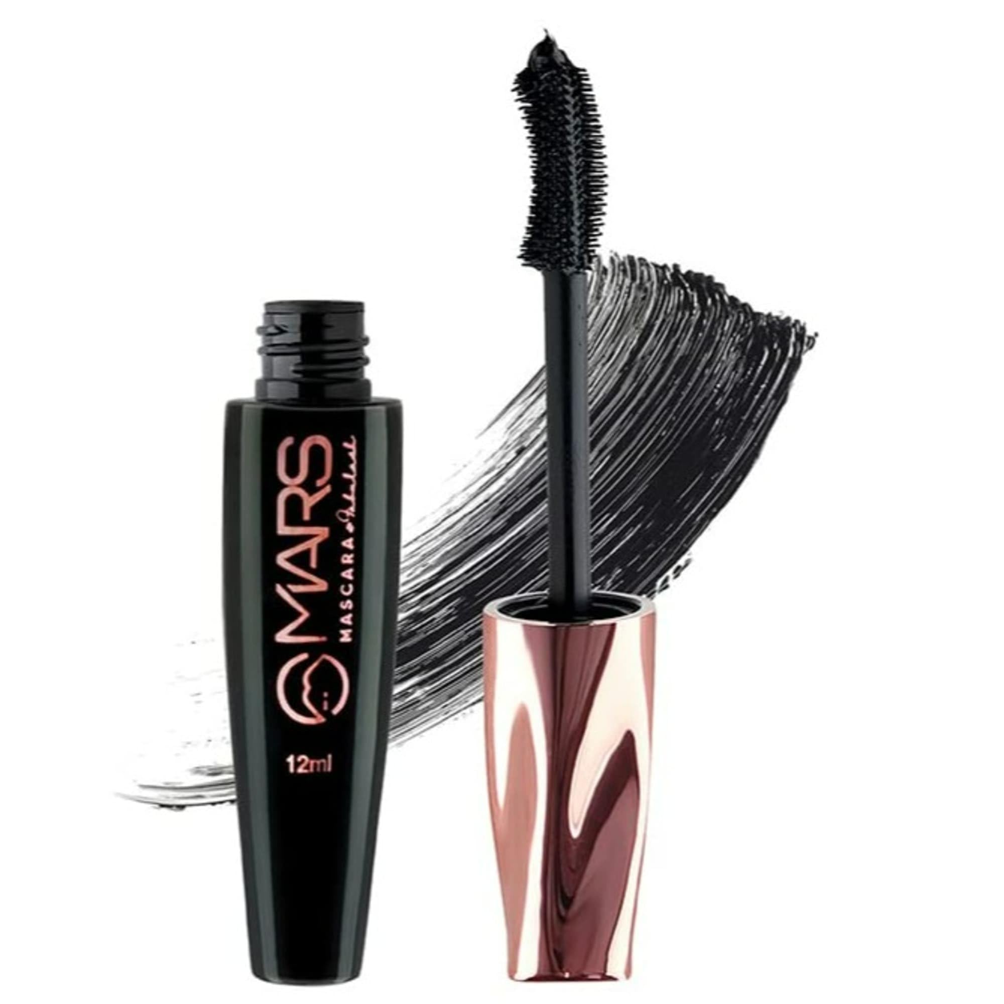 MARS Fabulash Volumising Mascara | Up to 18 Hours Stay | Waterproof with Intense Jet Black Color (12ml) (Black)-picture-10