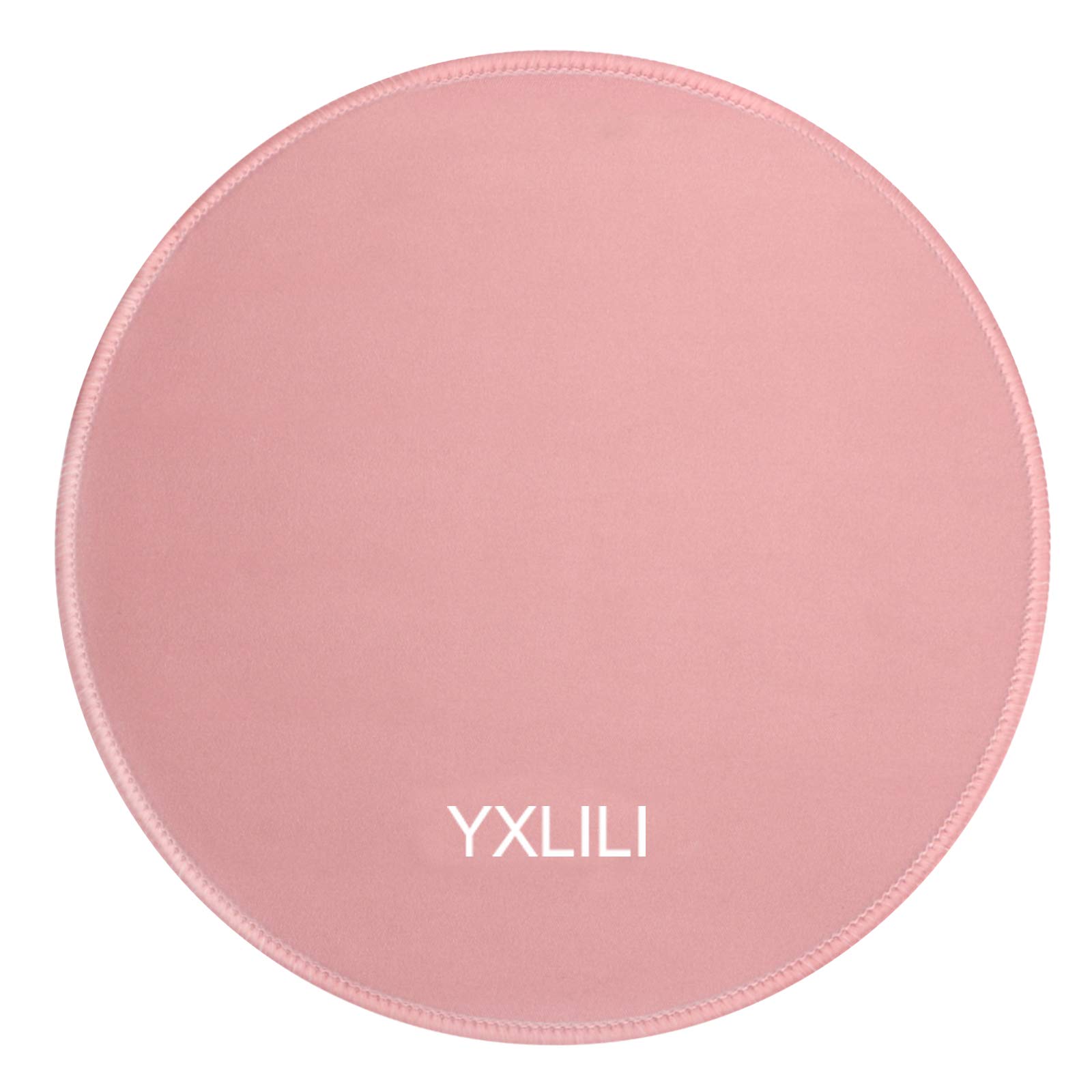 YXLILI Mouse Pad, 9.84inch Gaming Mouse Pads Round Mouse Mat with Stitched Edge, Anti-Slip Rubber Base, Waterproof Mousepads for Wireless Computer Mouse for Office Home Gaming Working