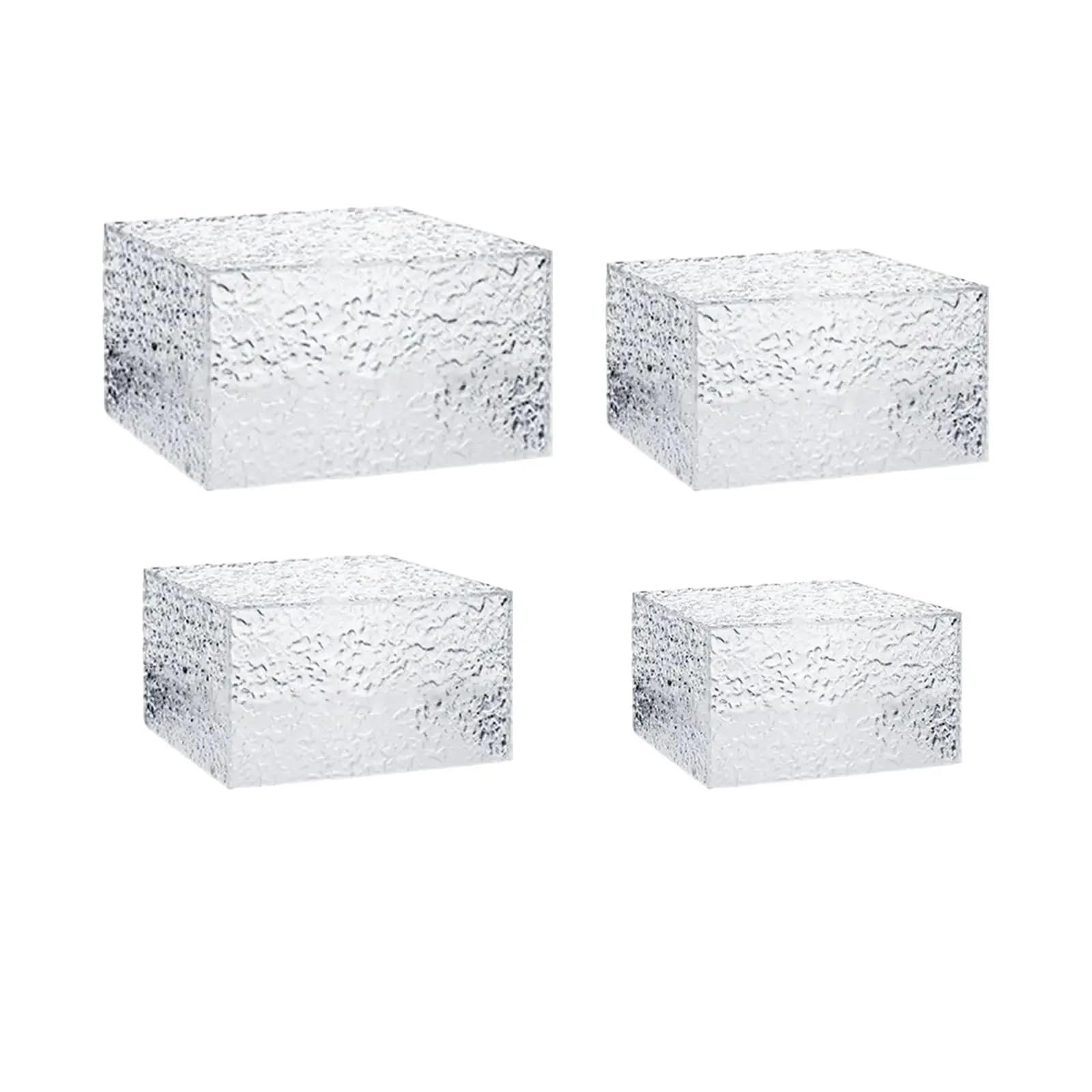 Elevadores de Buffet Caja expositora con Forma de Cubo, Elevador de Buffet for Catering, Figuras de acción, Tartas(6 Piece Set)