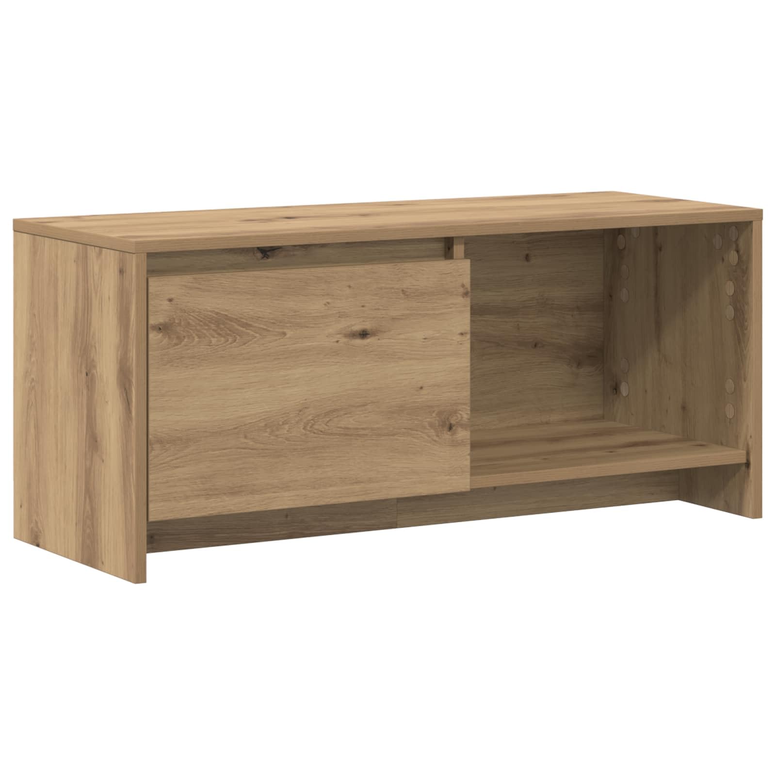 Mobile basso per TV, sospeso, rovere Artisan, 90 x 35 x 40 cm, in