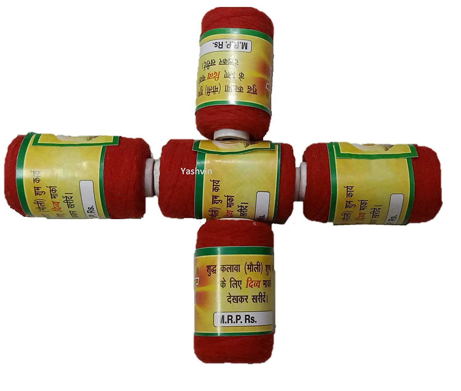 Yashvin Brand Best Hindu Religious Mouli Kalava Wrist Thread Band/Mouli Rakhi/Raksha Sutra (Pure Red Mauli) | Exclusive Pack of 5 Pieces (B08HJG1Z34) Amazon Price History, Amazon Price Tracker