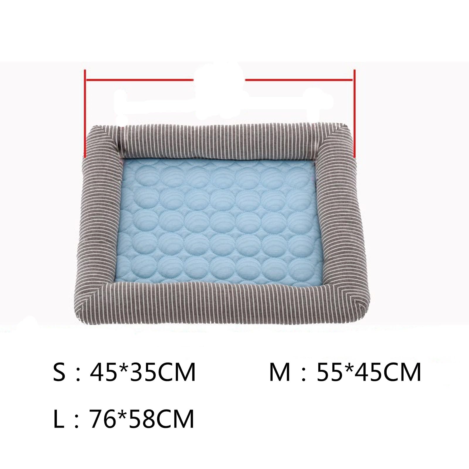 Tappetino Refrigerante per Animali Domestici, Cucce per Cani, Mantieniti Fresco in Estate, Letti Rinfrescanti E Confortevoli per Cani E Gatti, Applicabili in Tutte Le Stagioni,Blu,M