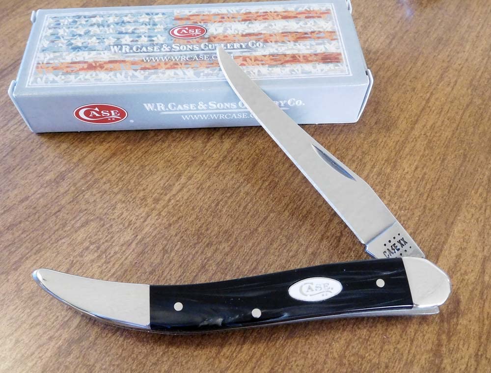 Amazon.com: Case XX 23674 Black Pearl Kirinite Handle Single Blade