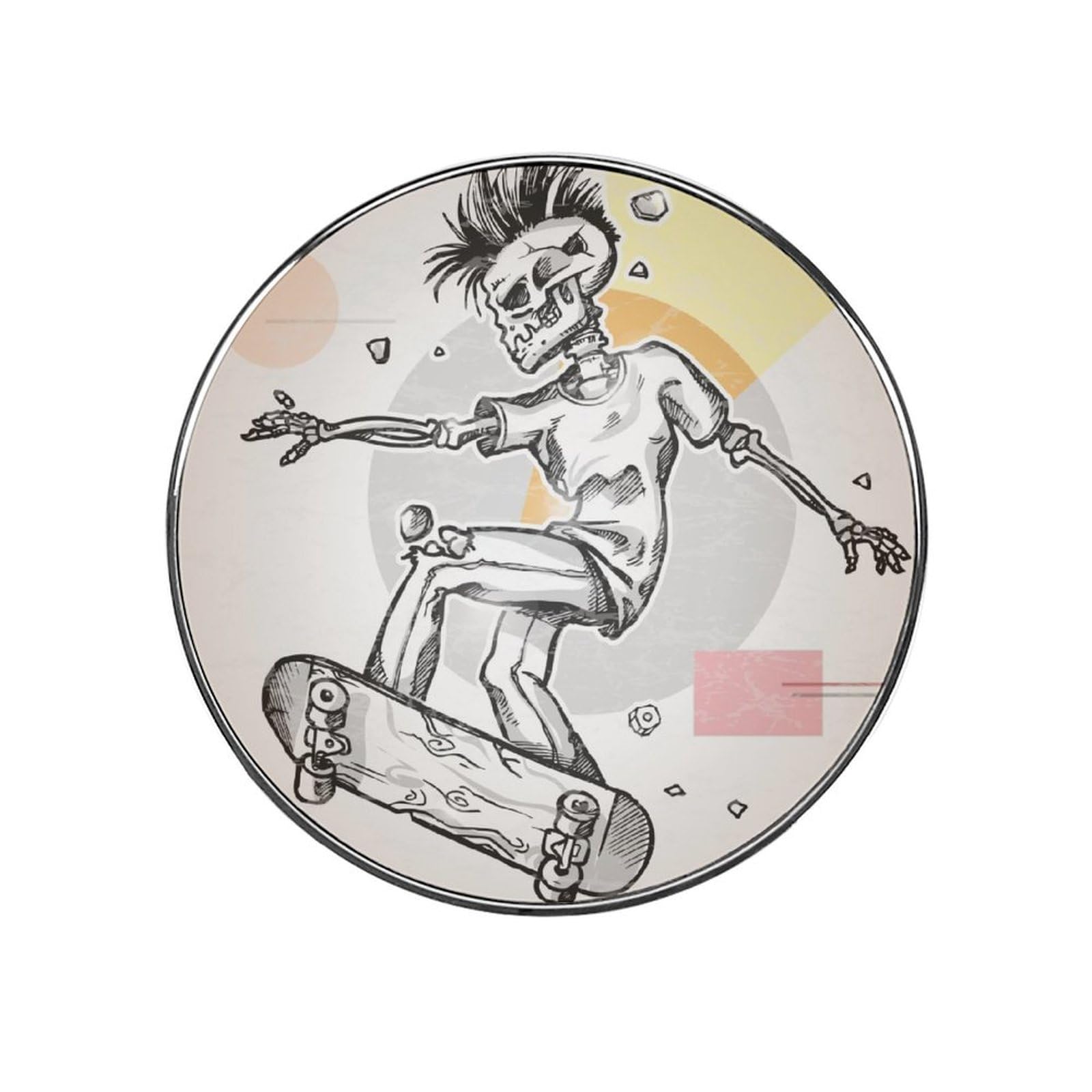 Skateboarding Skeleton Refrigerator Magnet Decorative Fridge Sticker For Kitchen Office Home Décor