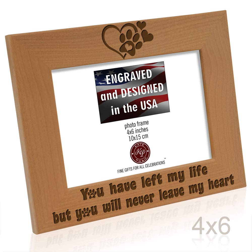 Pet Memorial Frame - You'll Never Leave My Heart -8