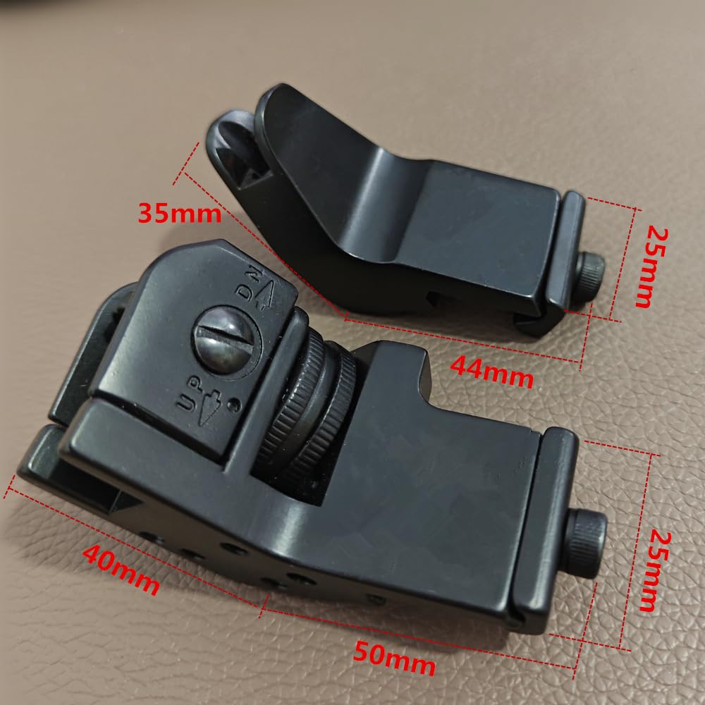 Front and Rear 45 Degree Fast Transition BUIS Replacement Iron Sight Accessories For Picatinny