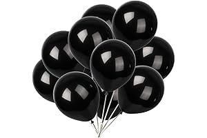 50 Premium Black Latex Balloons, A Classy Touch For Every Occasion