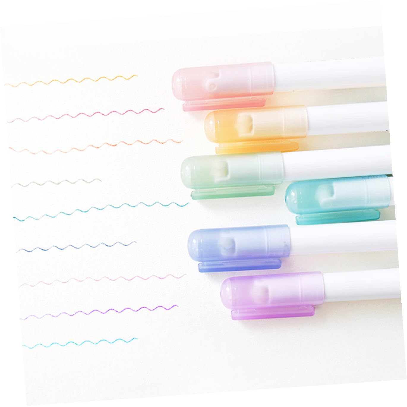 SHINEOFI 18 Stck. Roller-textmarker Textmarker Masse Punktmarkierungen Ästhetisch Pastell Marker Einziehbare Schulbedarf Farbstifte Tintenroller Plastik