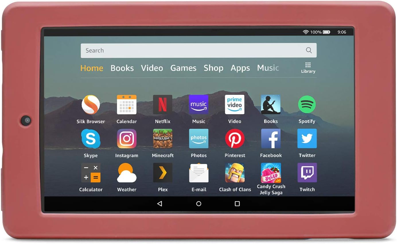 Nupro shock-proof case for Fire 7 tablet, Plum Nupro shock-proof case for Fire 7 tablet, Plum