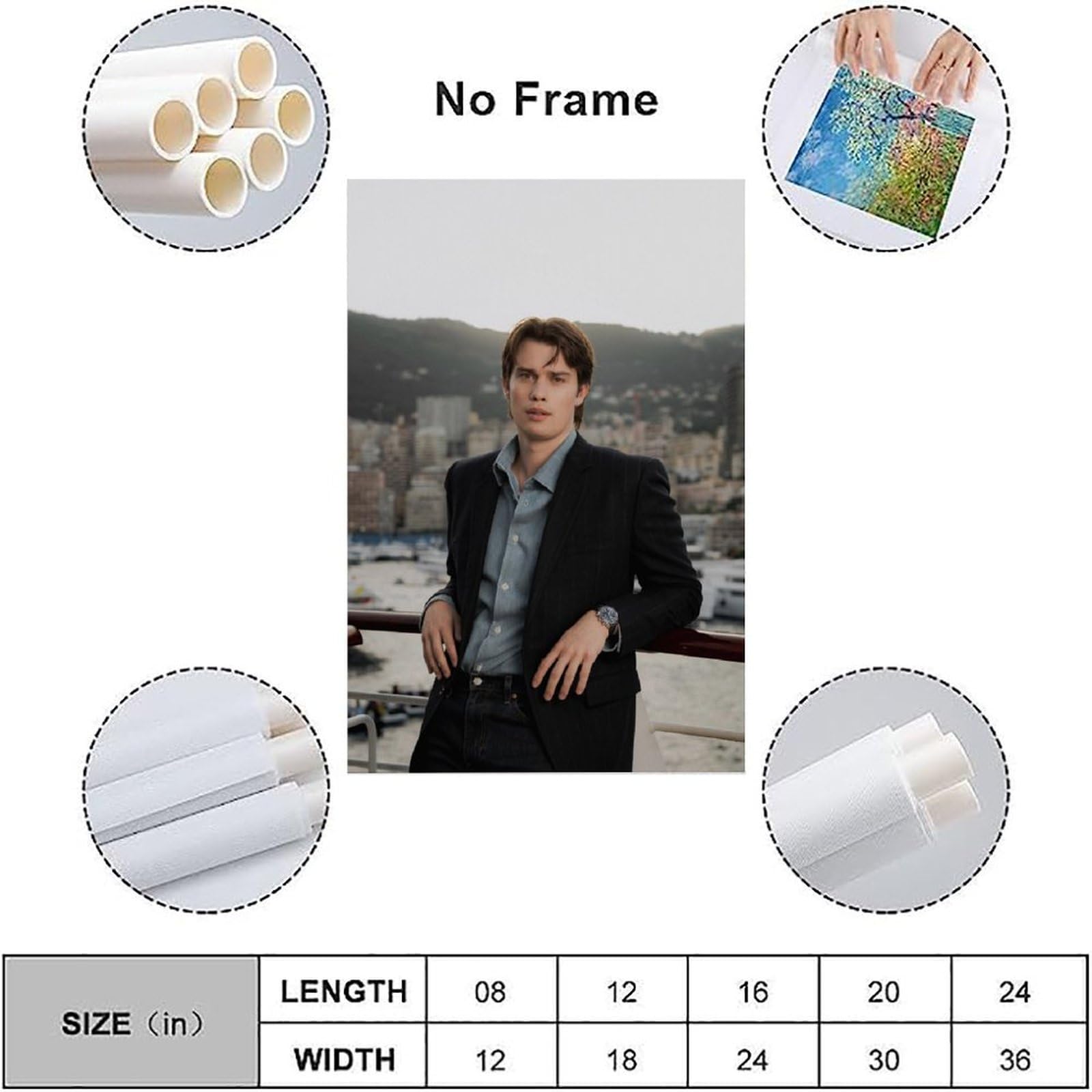 Nicholas Galitzine Poster 20x30cm - Wasserdruckfestes Wandbild Für Wohnzimmer & Büro